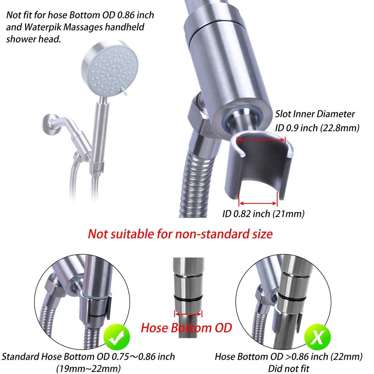 Bathroom 3-Way Diverter Socket - Faucet, Overhead Shower, and Shower Arm 3-Way Splitter & Mounting Adapter