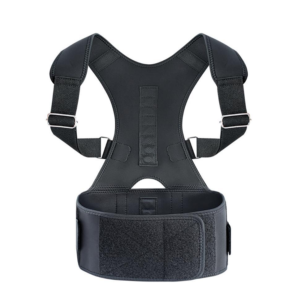 Magnetic Back Brace for Men Women Shoulder Upper Back Girdle Back Belt Strap Posture Belt Under Shirts Black Band Healthcare SpringStatements
