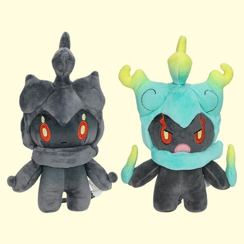 25CM small black heterochrome mashado, night wandering ghost, fighting ghost, beast doll plush doll