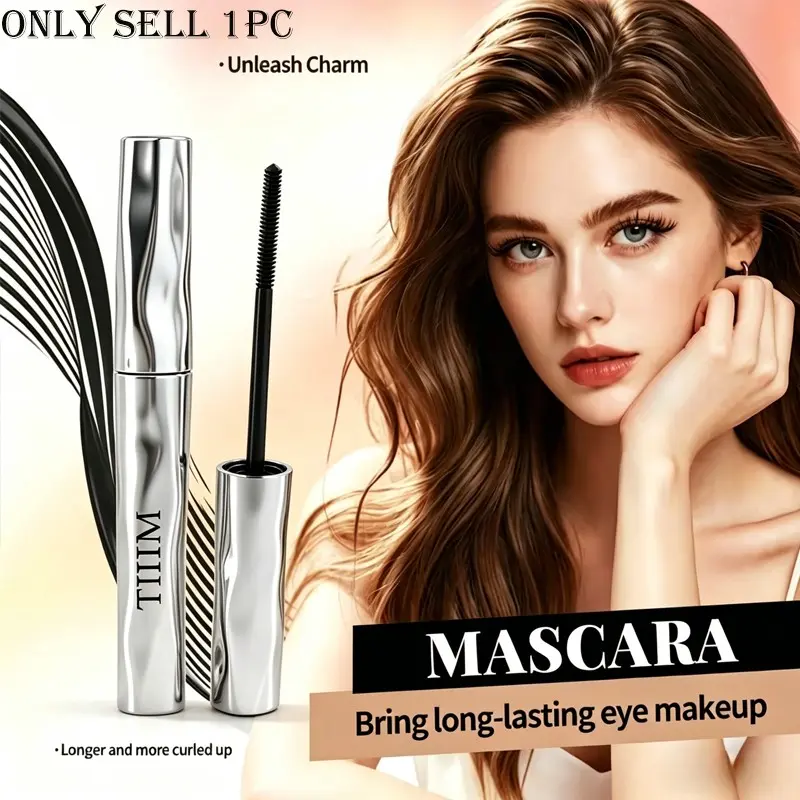 3D Eye Volumizing Mascara Silky Black Formula, Buildable Smooth Application, Effortless Spiky Lashes, Daily Cosmetic For Students