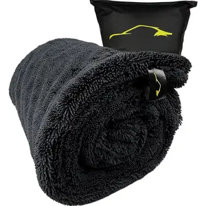 2000GSM  Drying Towel -  Max Dry  (20"x31") Ultra Plush Twist Loop Microfiber for , Streak-Free Drying