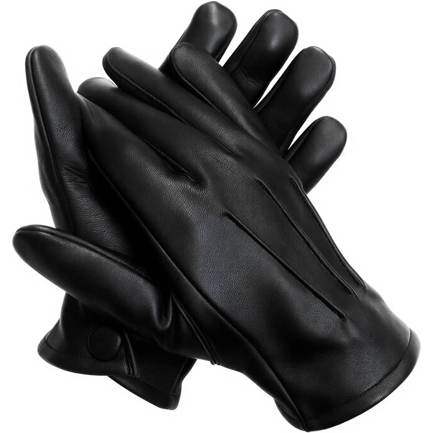 Genuine Sheepskin Leather Driving Gloves for Men - Unlined Dress Gloves for Car and Bike RidingGift
