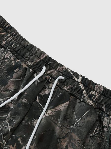 Two-Piece Set Men's Camo Print Sweatshirt & Sweatpants Set, Regular Fit Casual Long Sleeve Pullover & Jogger Pants, Men's Two-piece Outfits for Daily Wear