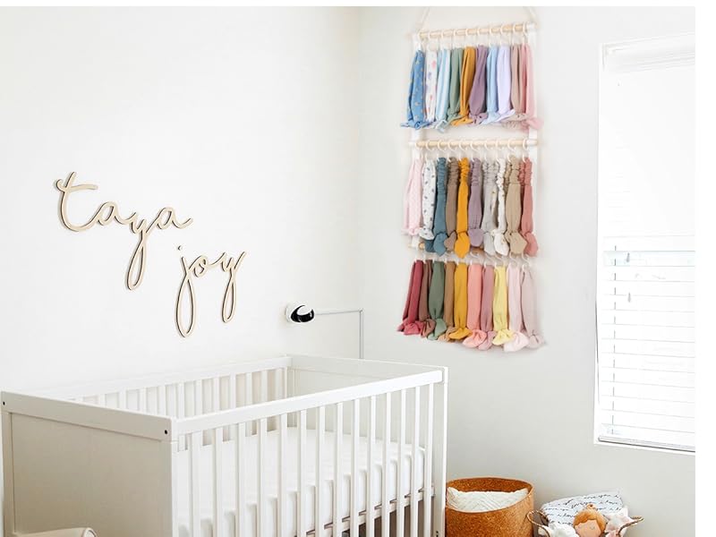 Headband Holder Head Bands Organizer for Girls, Baby Headbands Hair Accessories Organizer Storage Wall Hanging Decor for Nursery Toddler Girls Room