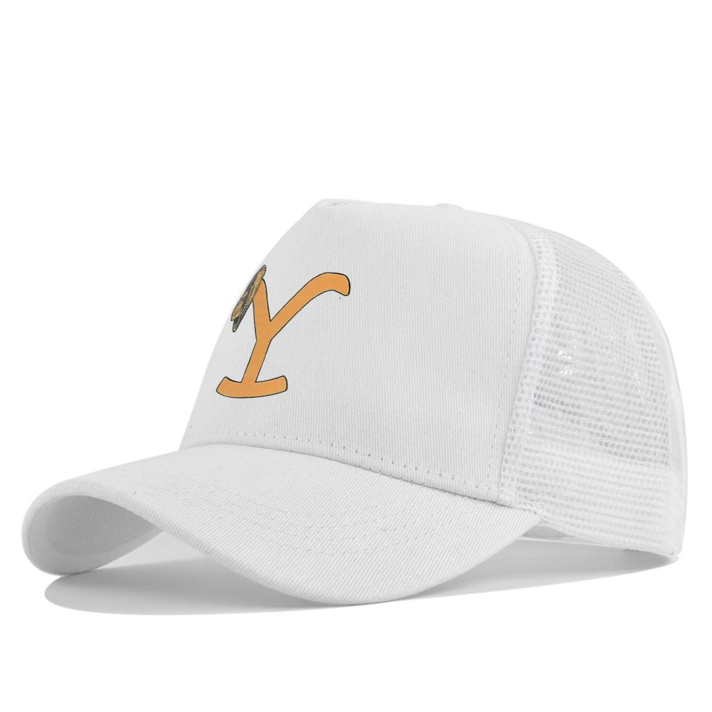 Cross-border Yellowstone baseball cap, silk-printed Yellowstone mesh cap, printed duckbill cap, unisex washable breathable sun hat