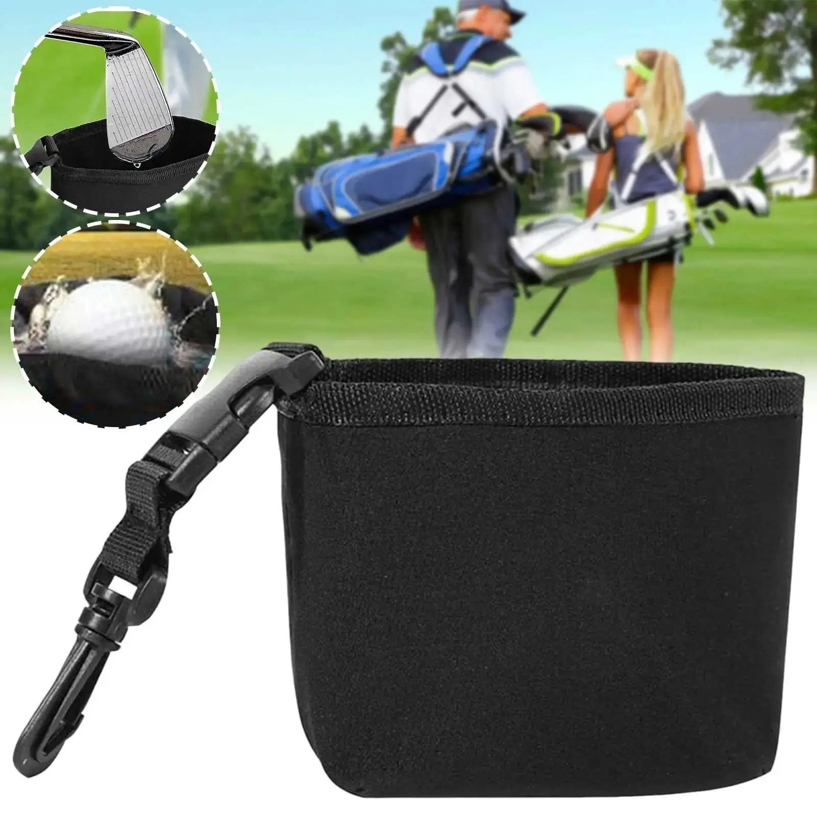 Portable Golf Cleaning Bag, Convenient Golf Ball Cleaner, Club Wipe Pack, Water-Based Cleanser, Essential Golf Gear Accessory, Golf Accessories, Golf Supply