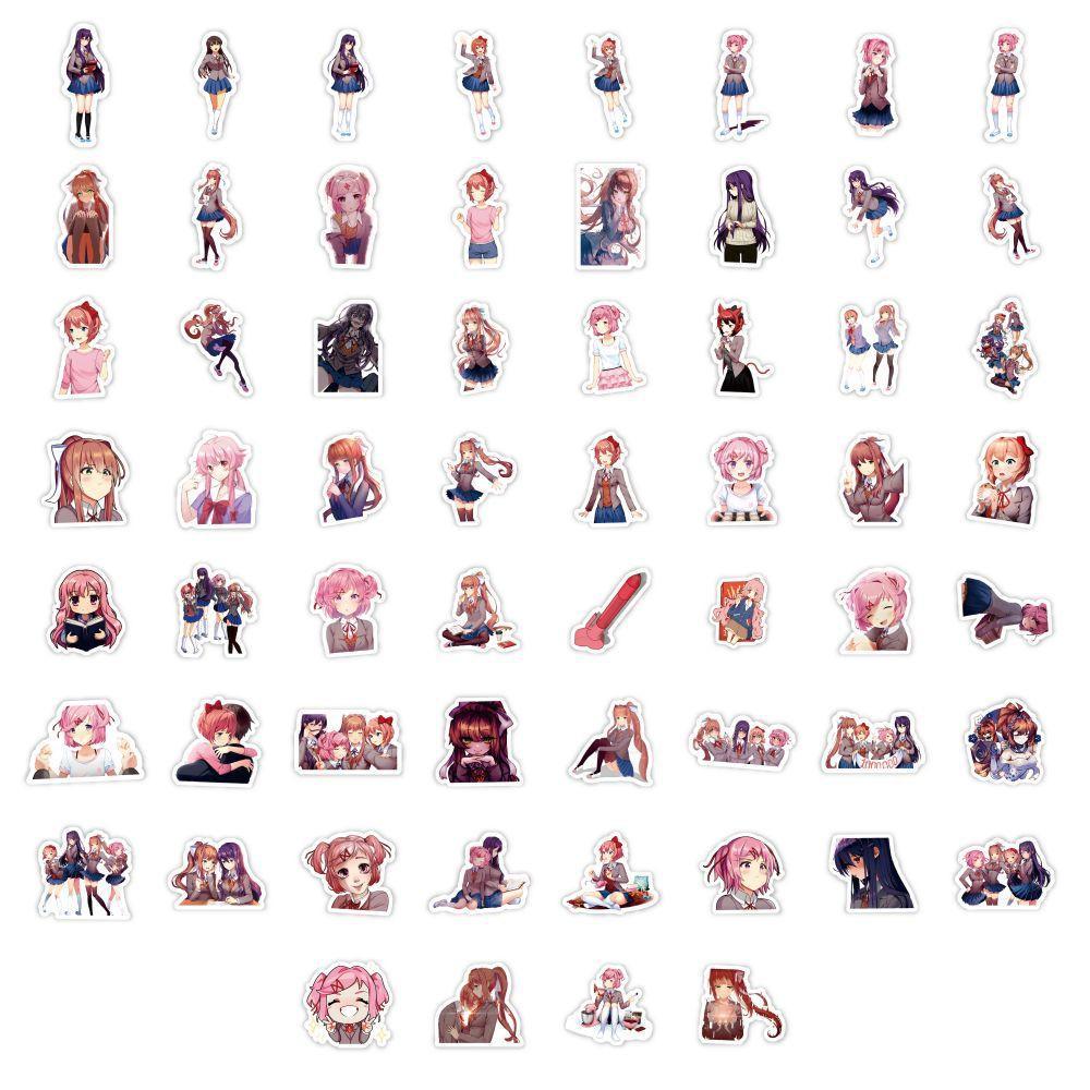 NEW Game New DDLC Decorative Waterproof Stickers
