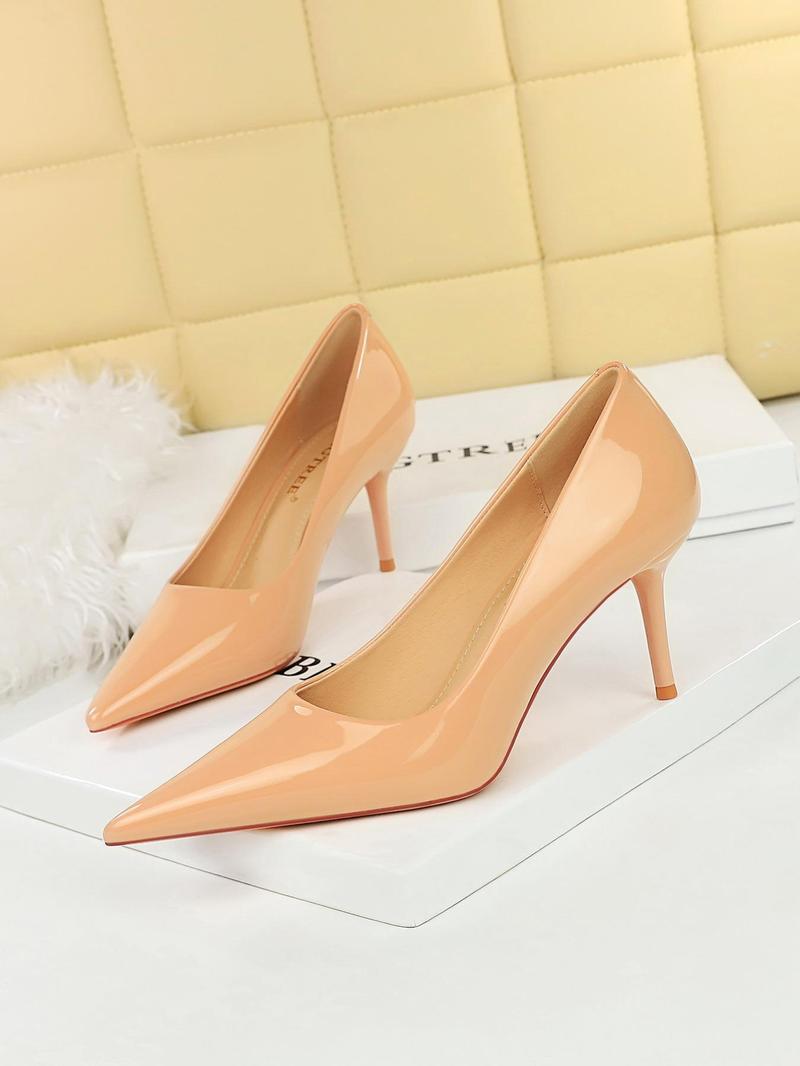 Women's Solid Color Stiletto Heels, High Heel Pumps, Elegant Pointed Toe High Heels for Party, Daily Clothing Decor, Fashionable Shoes for Women & Girls
