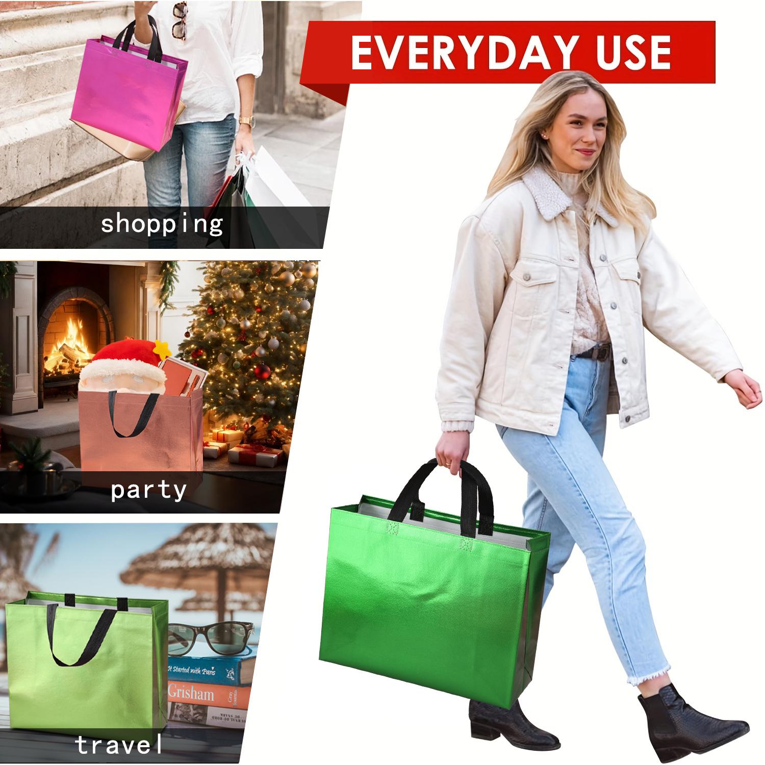 Colorful Reusable Non-woven Fabric Gift Bag, 12pcs/set Gift Wrapping Bag with Handle, Gift Packaging Supplies for Wedding & Birthday & Party Colorful Reusable Non-woven Fabric Gift Bag, 12pcs/set Gift Wrapping Bag with Handle, Gift Packaging Supplies for Wedding & Birthday & Party