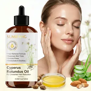 SUMIFANG Hair Removal Treatment Oil 120ml – Hair Remover Oil – Cyperus rotundus oil – Reduces unwanted hair growth and minimizes pores – Suitable for arms, legs, underarms, bikini line, and face – All skin types – Post-hair removal care