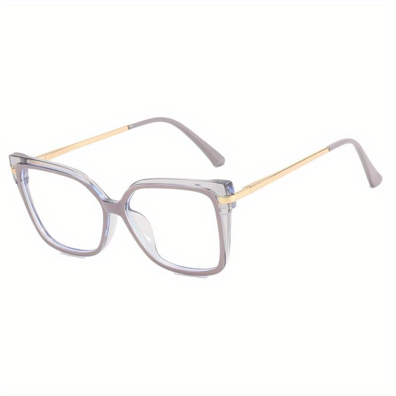 Free shipping New Fashion TR90 Retro Women's Flat Mirror Latest Trendy Square Decorative Glasses