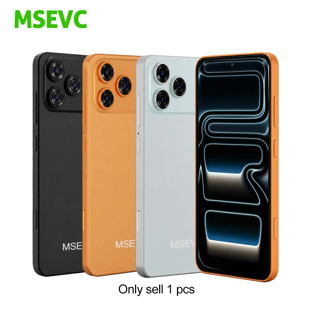 MSEVC i17 Smartphone, 6.56-inch HD Screen, Portable 4G Dual SIM Smartphone, Dual SIM Cellphone with Andriod System,3GB RAM+32GB ROM,Quad-Core Processor,2MP+7MP Camera, 3100mAh Battery, Andriod 10