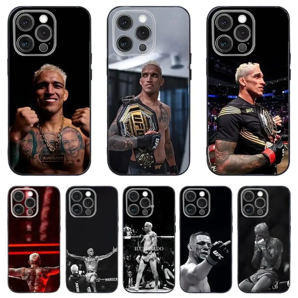 Charles Oliveira "Do Bronx" Phone Case – Black Soft Case (Compatible with iPhone 11–17 Pro Max/Plus & Samsung Galaxy S23–S25 Series)