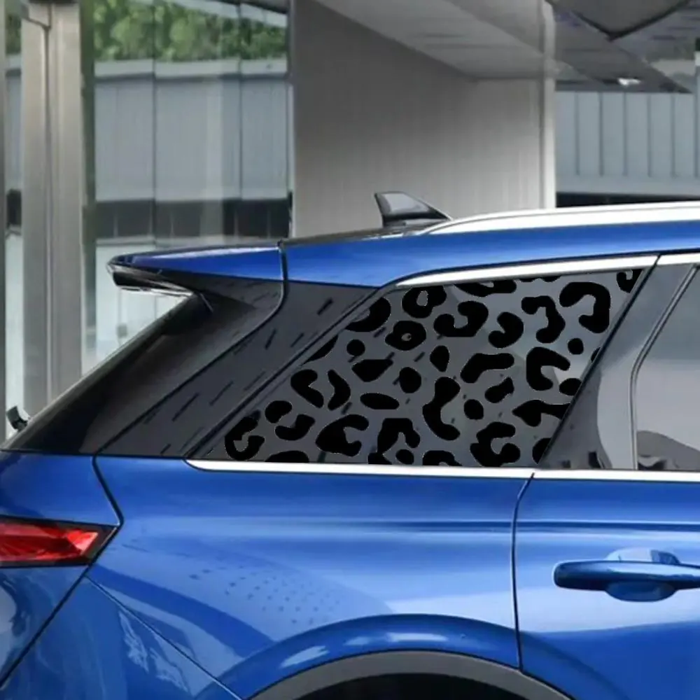 Creative Leopard-print Car Sticker, Car Personalized Sticker, Creative Car Decorative Sticker, Car Window Sticker, Car Decorative Accessories, Car Decal, Automotive Decals, Vehicle Exterior Decoration, Automotive Vehicle Accessory