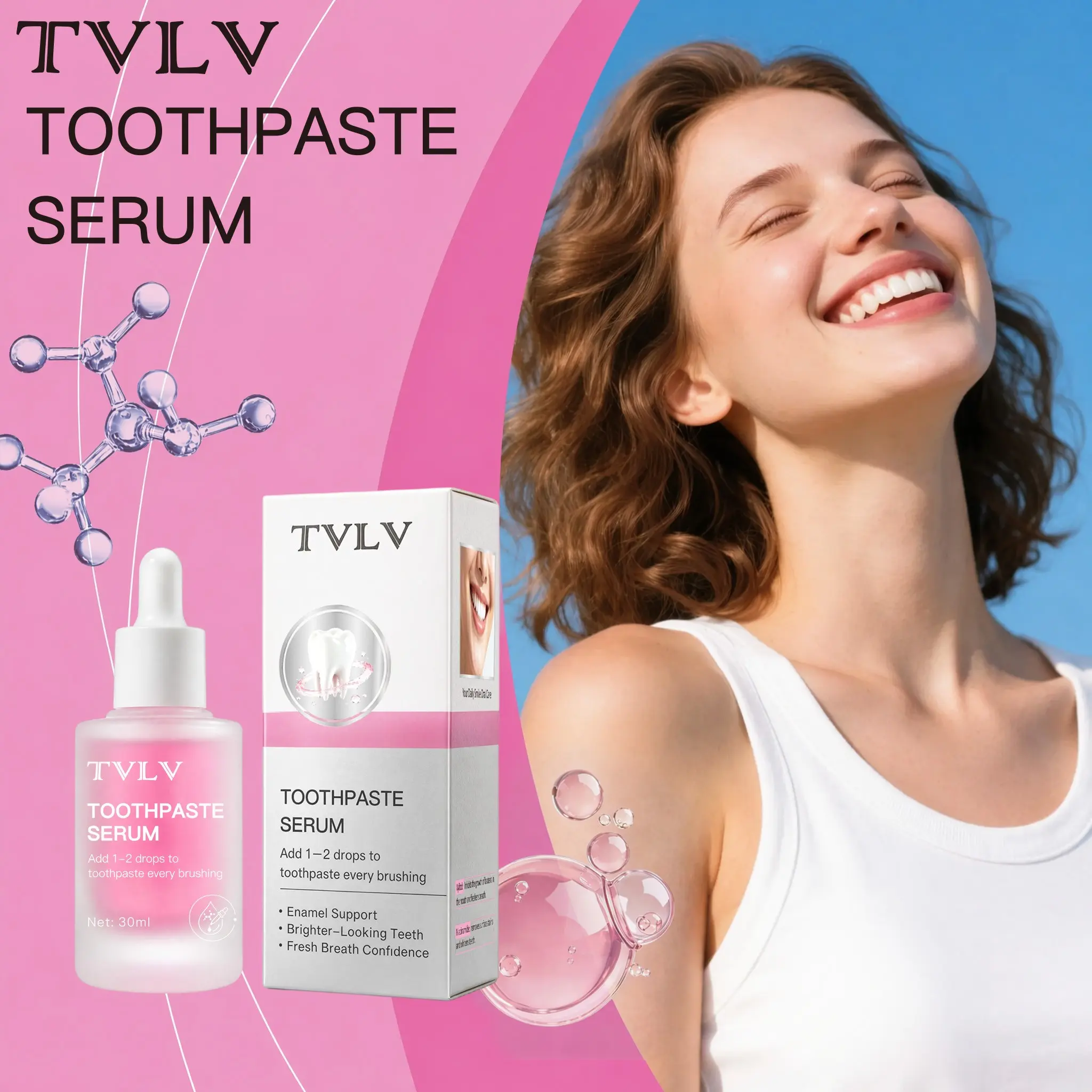 Luxury Toothpaste Essence, Niacinamide Whitening, Teeth Stain Removal, Long-Lasting Fresh Breath, Portable Oral Care, Unisex, Xylitol Toothpaste