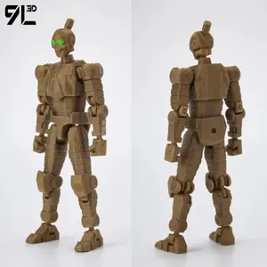 9L3D Superheroes Invincible Brown Robot Dummy13 Titan13 Lucky13 Anime Multi-Jointed Shapeshift Toy Action Figures Birthday Gifts