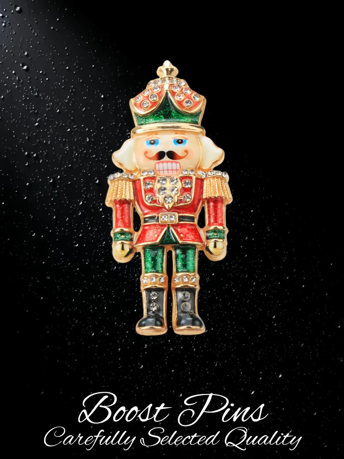 Nutcracker Soldier Brooch Crown Decor Corsage Pin Fairy Tale Character Inspired Novelty Glam Statement Fashion Clothing Jewelry For Ladies Overcoat Shawl Party Anniversary Daily Formal Occasion Gift