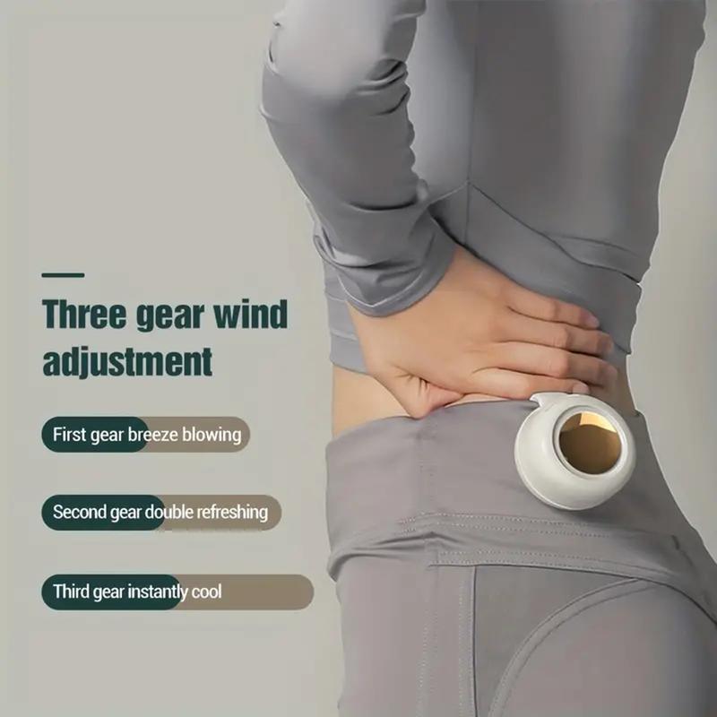 3-in-1 Rechargeable Neck Fan, Wearable Waist Fan, Handheld Fans, Suspended Collar Cooler & Phone Cooling Fan Blows Cold Air, Bladeless Silent Turbo Mini Fan Clip with 66min Fast Charge, Portable Travel Essential & Outdoor Accessory