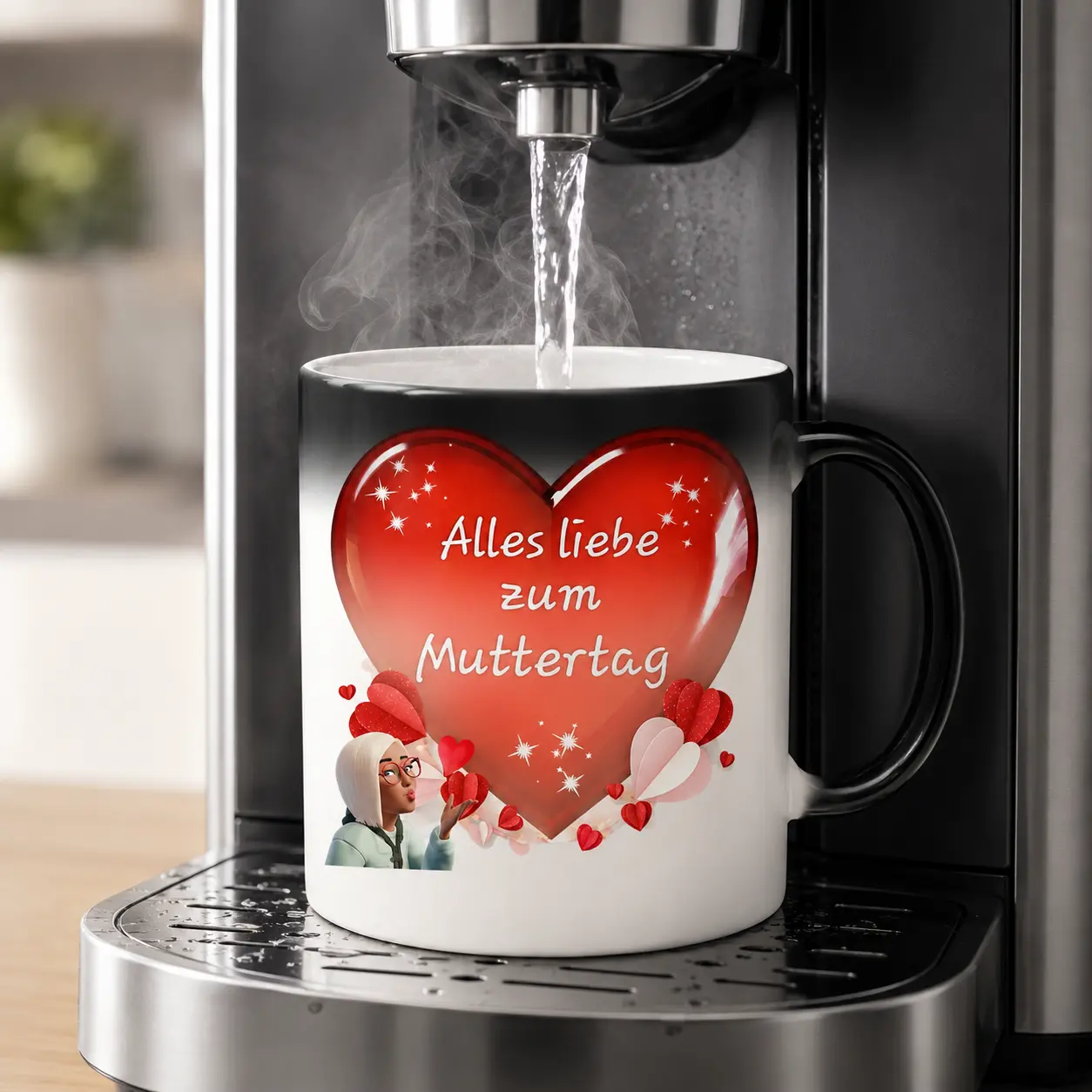 Magic Color Changing Mug,  Thermosensitive Ceramic Mug, 11oz  Mother's Day Gift for Mama, Friends, Lovers, Father