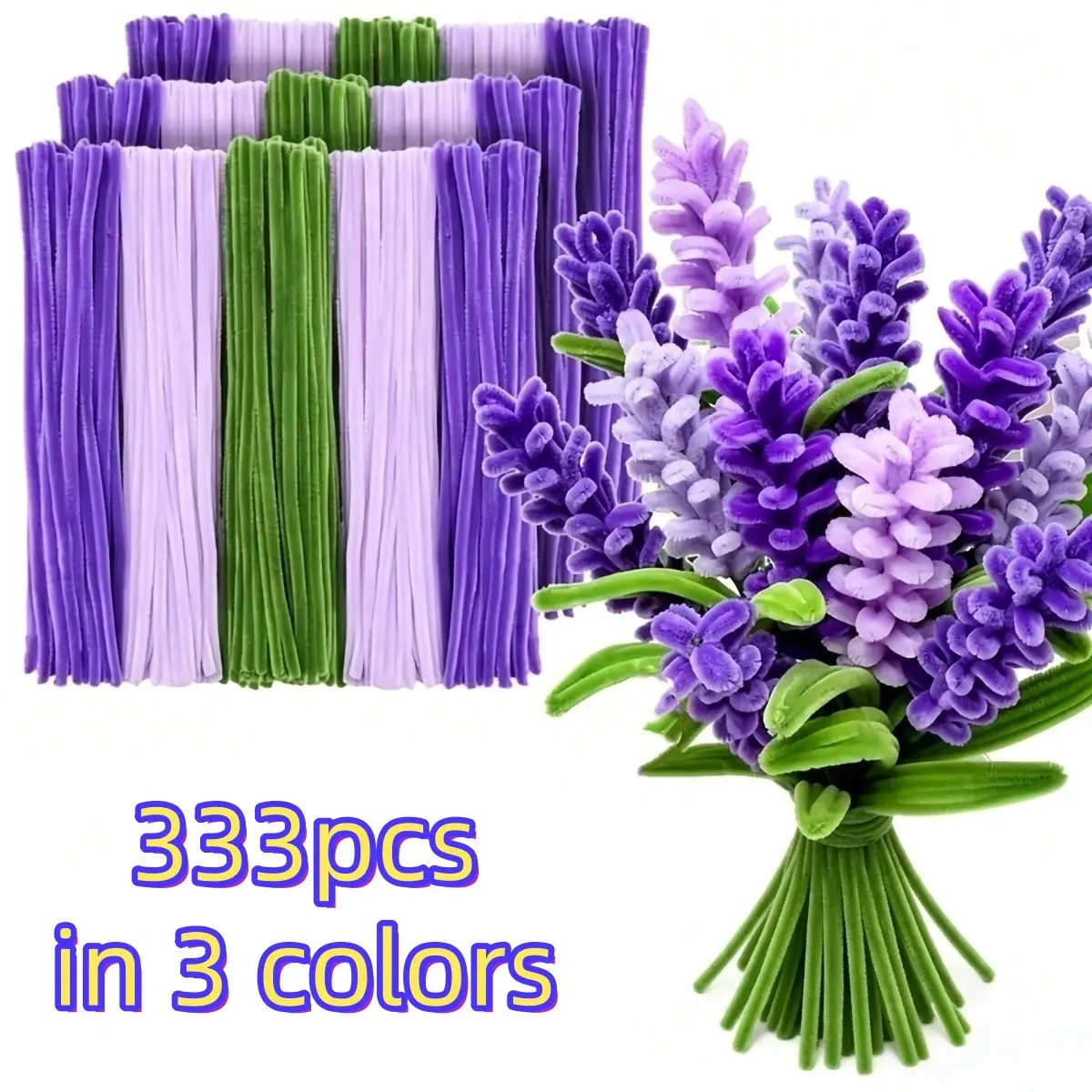 333pcs Multi Colored Flexible DIY Hair Roots for Making Flowers and Miniatures, Soft Thread Ideal for Handmade Crafts, Perfect for Gifts and Celebrations, Decorative