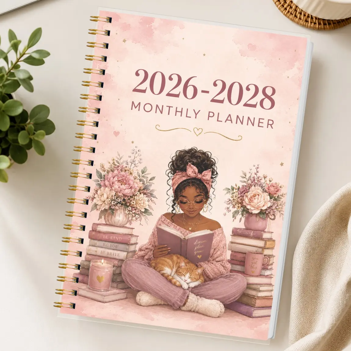 A5 Monthly Planner 2026-2028, Notebook Planner, Academic Planner, Coil Binding, Mini Calendar & Notes Section, Office Learning Daily Organizer