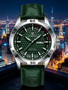 Paazomu Luxury Watches for Men, Stainless Steel Waterproof Luminous Man Watch, Date Week Fashion Casual Men's Analog Quartz Watch Reloj
