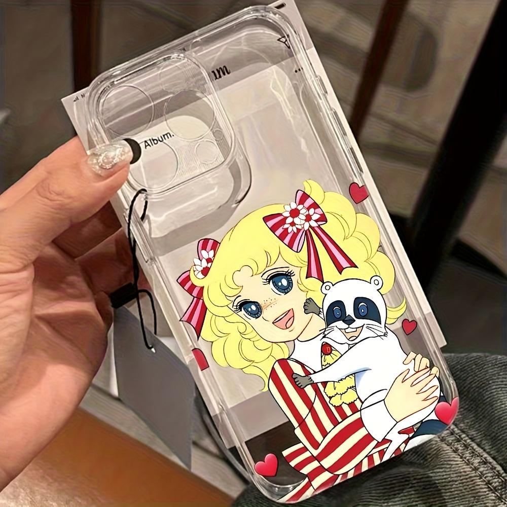 Cute Cartoon Candy-Themed Phone Case Compatible with for Iphone 17,16, 15, 14, 13, 12, 11 Pro Max,Air, Plus,Samsung Galaxy S26 S25 S24 S23 S22  Featuring a Transparent Soft TPU Back