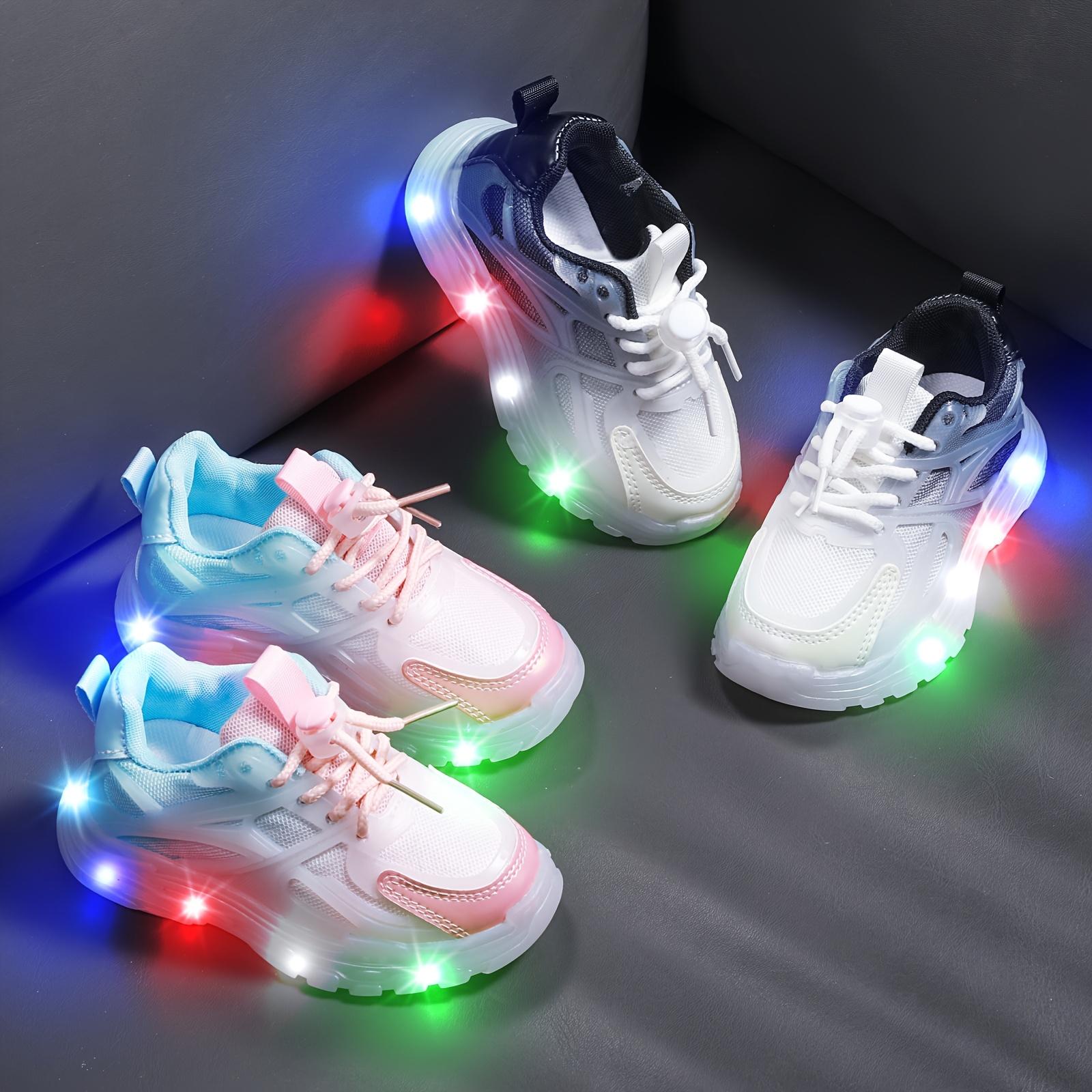 Colorful Luminous Running Shoes -toddler Girl Shoes Lighting Shoes Kids, Changeable Color Lights, Cartoon Design, LED Light Shoes - Perfect 3-7 Years Old Boys And Girls