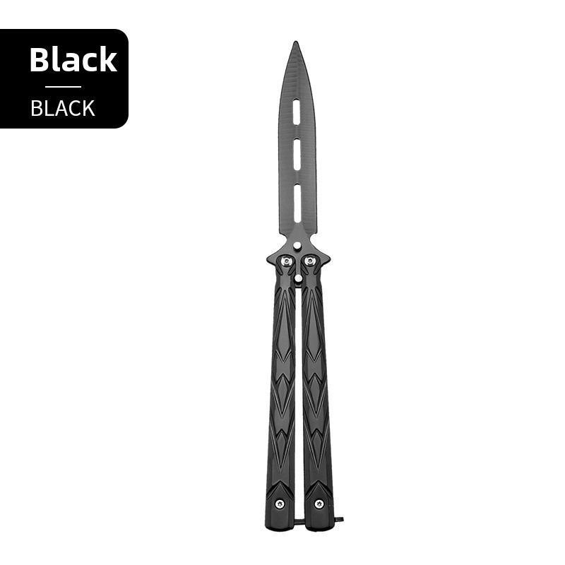 Butterfly Training Folding Knife for CS:GO, Stainless Steel Knives, Non-Edged Hand Training Knife, Game Stationery, Folding Tool Knives, Ideal for Skill Development