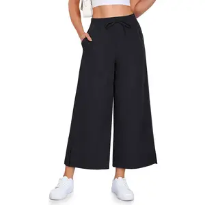 Leg Pants Women - 25"/29" Casual Summer Capri Yoga Pants Lightweight Sweatpants for Travel Business Work