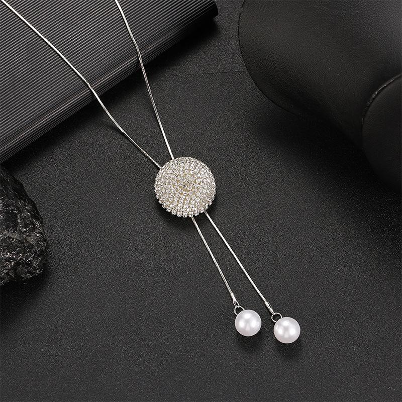 High-End, Non-Fading, Sweater Chain, Versatile Fashion Necklace For Women, Niche Design With A Sense Of Sophistication Pendant
