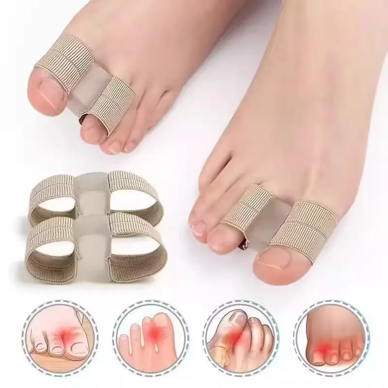 2 piece Toe Divider Bunion Fixer, Hallux Valgus Correction Tool, Comfortable Leg Straightener for O-Leg & X-Leg Alignment