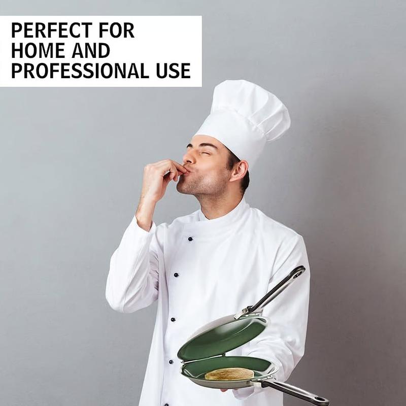 Double-Sided Non-Stick Pan - Perfect for making pancakes, egg rolls, and bacon.Ideal for kitchen and outdoor cooking, making it an excellent gift choice for Christmas and New Year