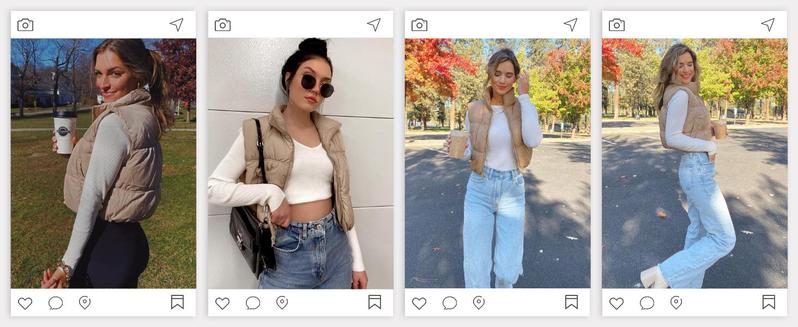 Imily Bela Women's Crop Puffer Vest Winter Zip Up Lightweight Sleeveless Warm Outerwear Padded Coat Casual Fashionable Fitted with Zipper & Drawstring Hemline