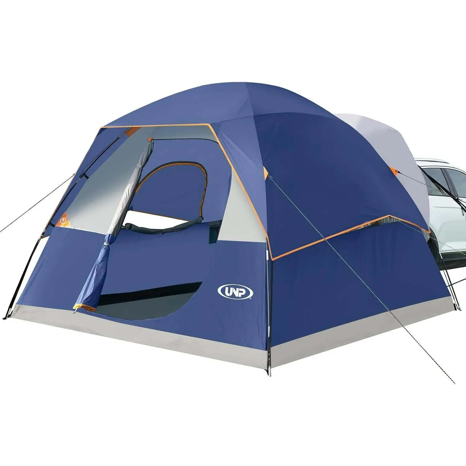UNP SUV Dome Tent for Camping Outdoor 6 Person Car Camping Tent | Easy Set Up SUV Tailgate Tent with Rainfly 10' x 10' Vehicle Family Camping Tent