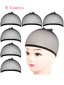4pcs/6pcs Stretch Hair Net Set, Breathable Nylon Hairnet, Neutral Style Elastic Wig Cap, Multi-Functional Accessory for Daily Use & Fashion