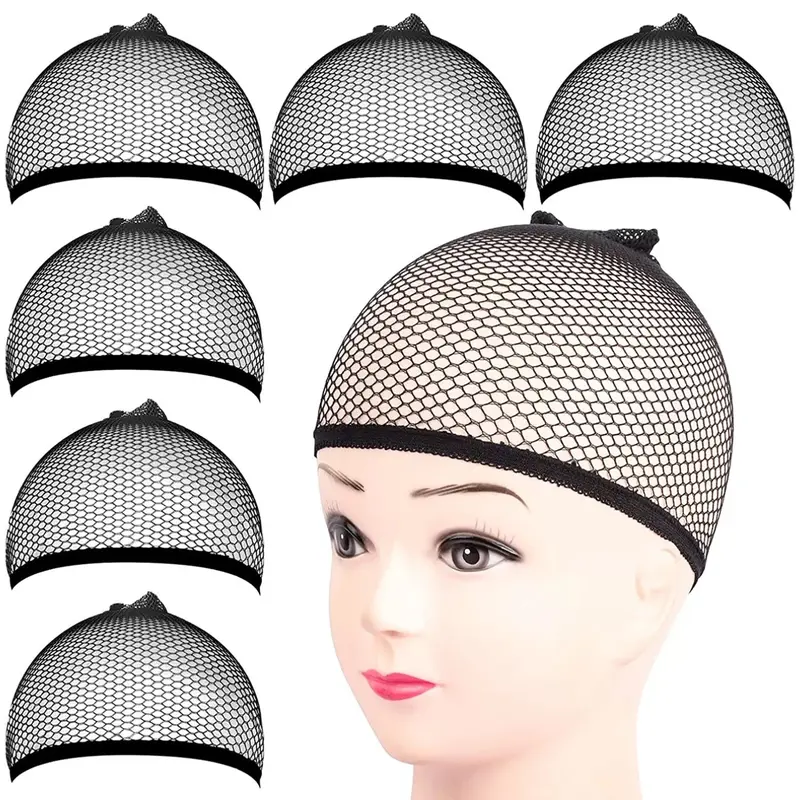 【Black Friday】4/6pcs Stretch Hairnet Set, Breathable Nylon Mesh Wig Caps with Elastic Edges for Daily Use and Wig Styling