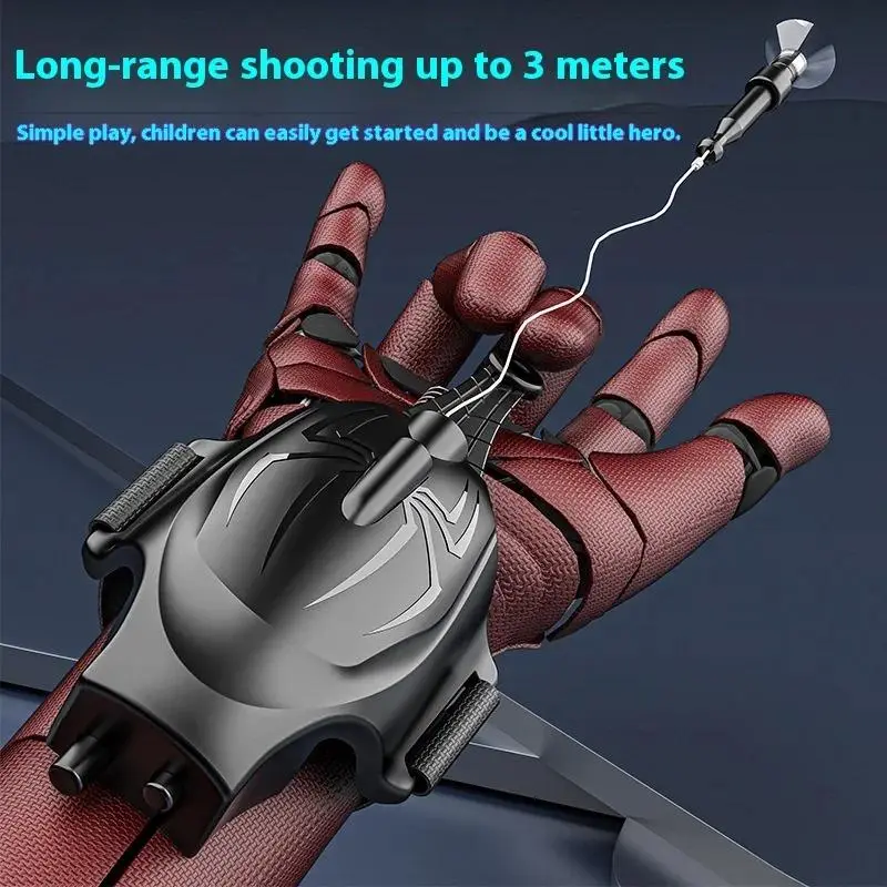 Novelty Electric Spider-Web Launcher Blaster Toy - Rechargeable, Automatic Rotation, Soft Dart Firing High-Tech Toy, Ideal for Boys' Gifts, Blasters