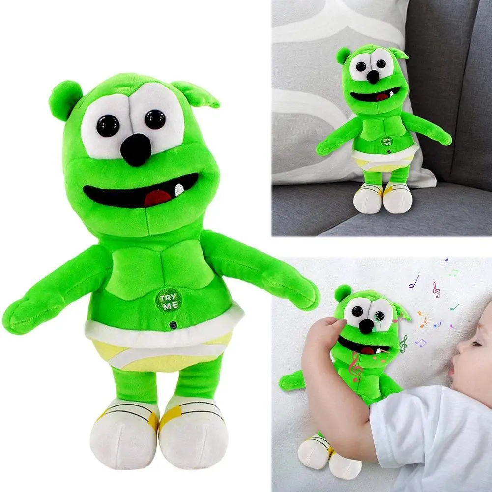 30cm,Singing Gummy Plush Toys For Festive Patry Gift Gummy Bear Stuffed Dolls Peluche Sounding Bear Party Plushie Toys Kids Gift