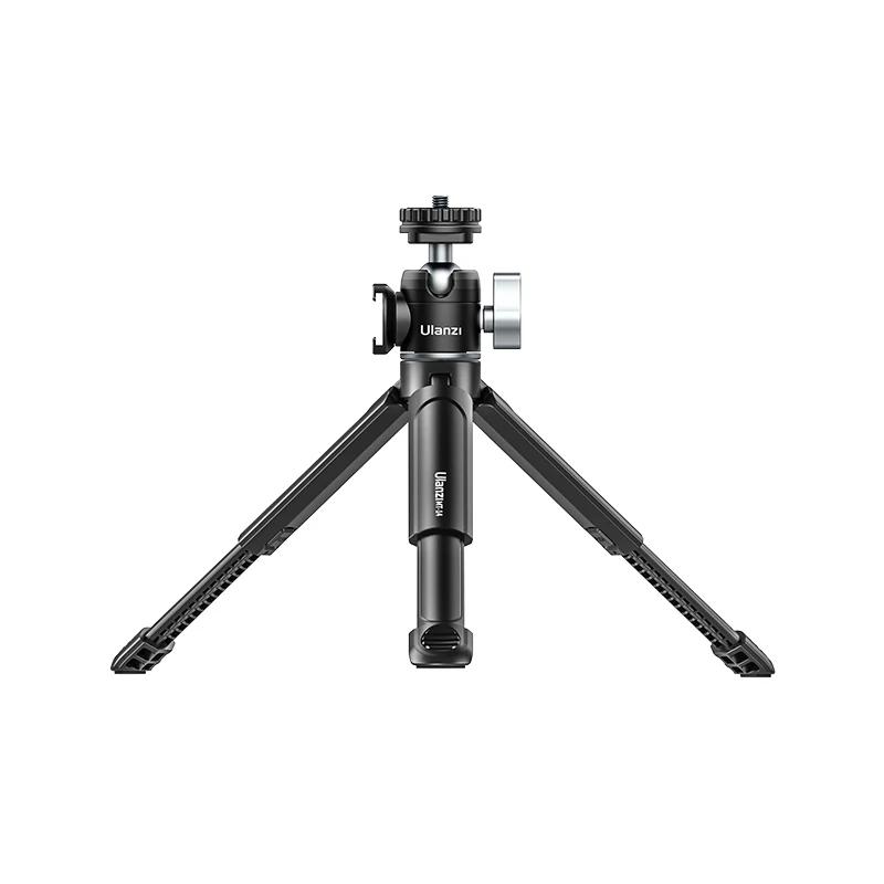 Ulanzi MT-14 Aluminum Alloy Tripod 2KG Load with 360° Ballhead 1/4 Screw Light Portable Vlog Kit Light Desktop Tripods For Phone