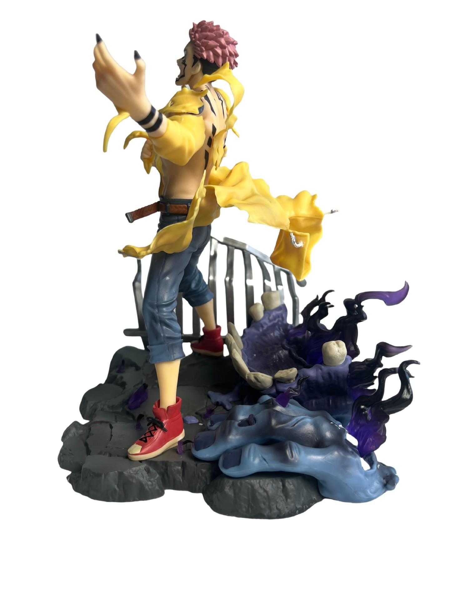 Jujutsu Kaisen Ryomen Sukuna Figure 27cm High Detail Pvc Statue King Of Curses Collection Desktop Ornament Home Decor Gift