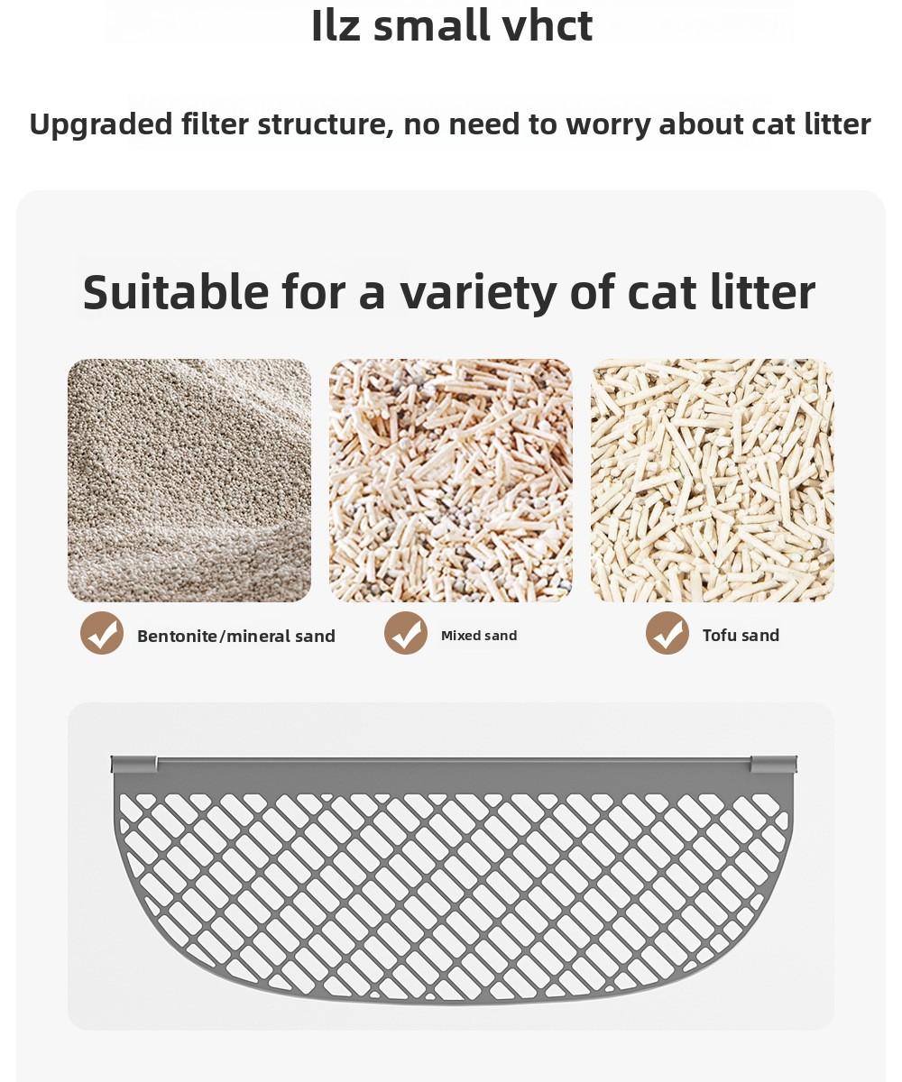 Smart app-controlled cat litter box, fully automatic, extra-large, anti-splash, enclosed cat toilet