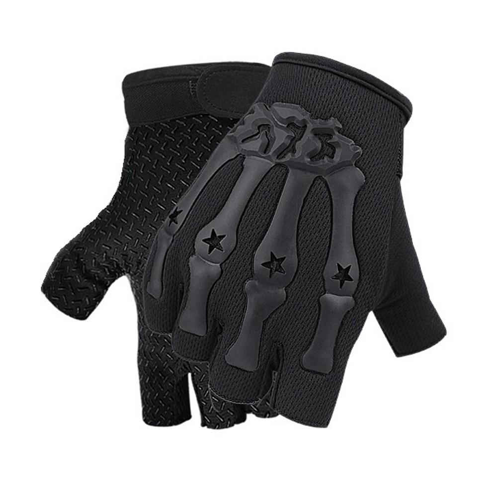 Fingerless Gloves Cycling Non-slip Half Finger Gloves for MTB Bike Outdoor Sports Exercise Skate Skateboard Roller Skating Fingerless Gloves Cycling Non-slip Half Finger Gloves for MTB Bike Outdoor Sports Exercise Skate Skateboard Roller Skating