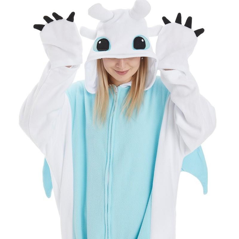 New Toothless Dragon Onesie Pajamas For Adult Jumpsuit Animal Pijamas How To Train Pyjama Unisex Homewear Cosplay Party Costumes