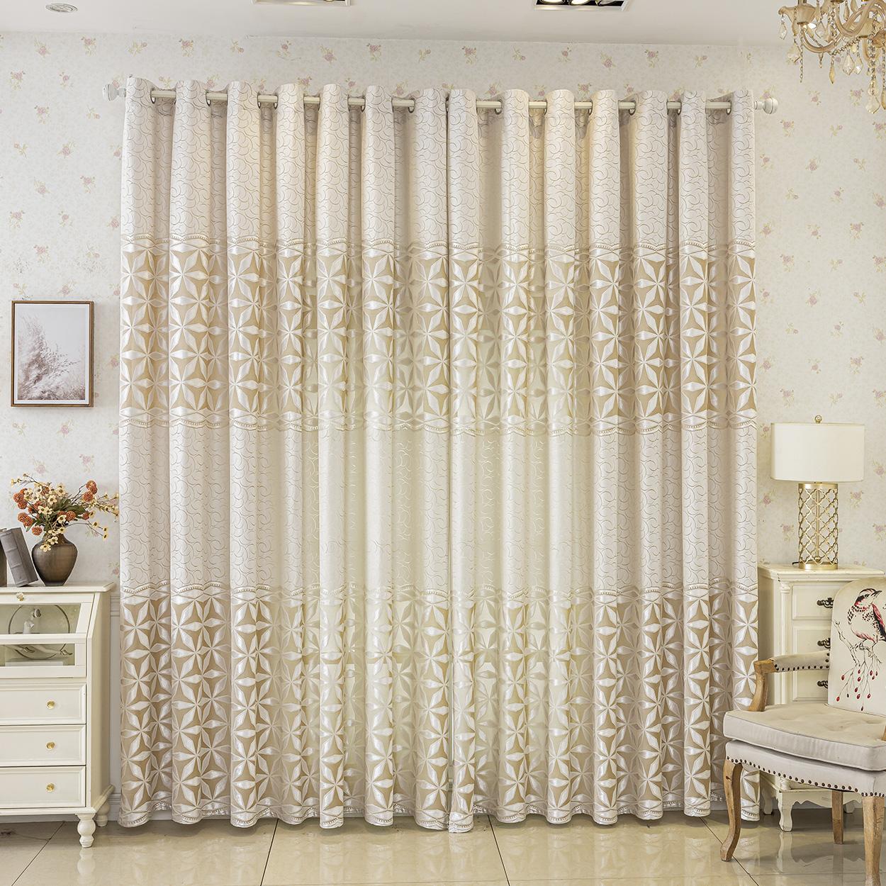Geometric Pattern Curtain, 1 Panel Modern Simple Window Curtain, Home Decorative Curtain, Home Decoration Curtain, Home Textile for Living Room, Balcony, Bedroom or Restaurant