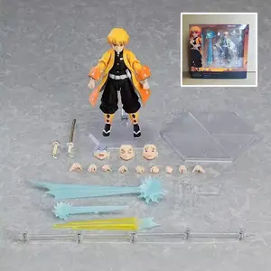 Demonslayer Articulated Tanjiro Kamado Nezuko Zenitsu Kyojuro Rengoku Figma Action Figures Collectible Anime Model Fans Hot Gift