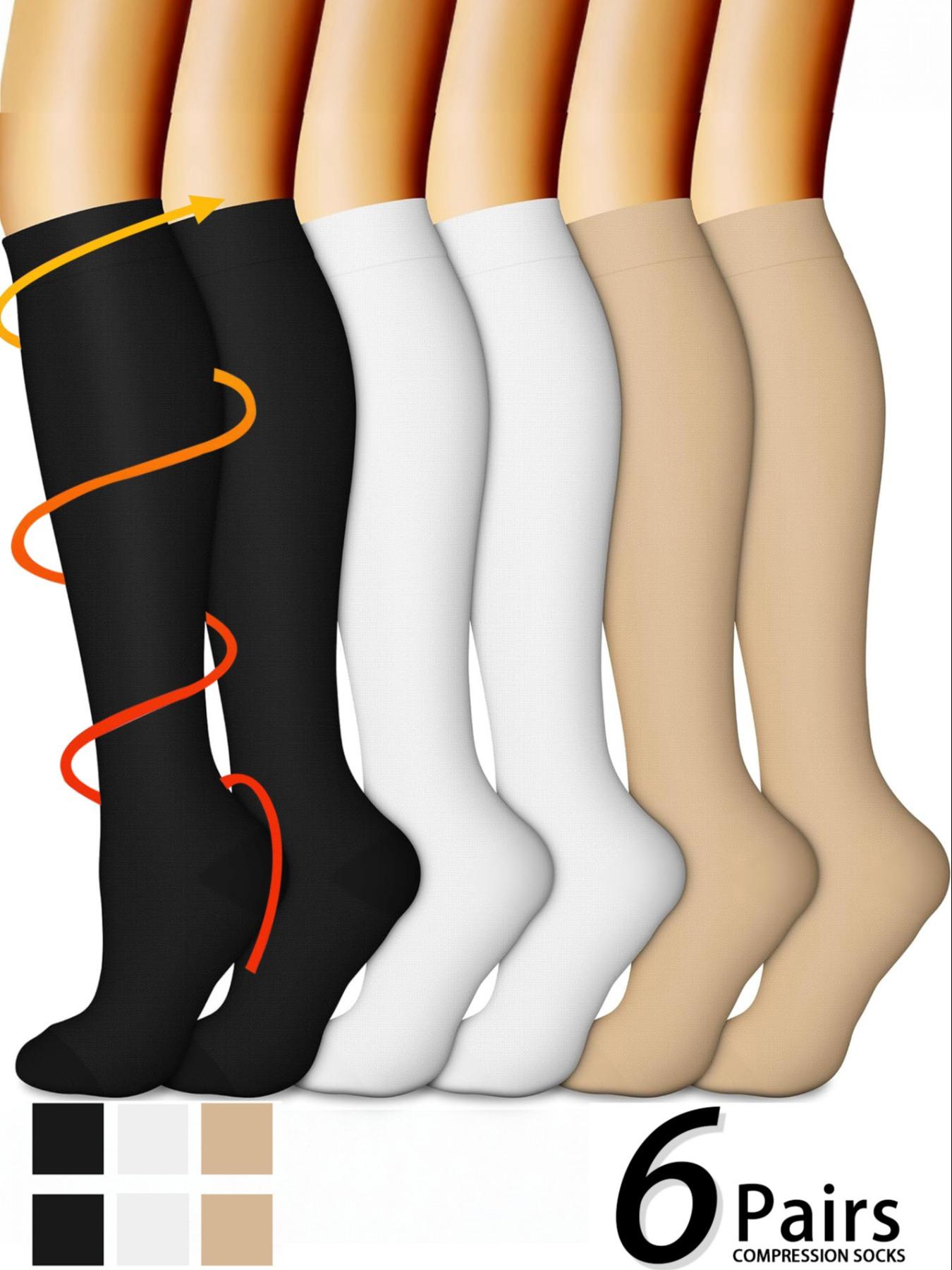 Unisex's Compression Socks, Sports Socks for Running, Nurses, Pregnant Women, Sports Socks for Improving Blood Circulation, Breathable Compression Socks