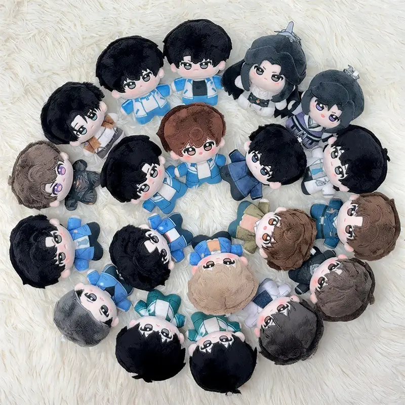 Unisex 10cm Anime Doll Cotton Plush Pendant, Soft Stuffed Toy Figure, Bag Hanger & Desktop Decoration, Collectors Gift