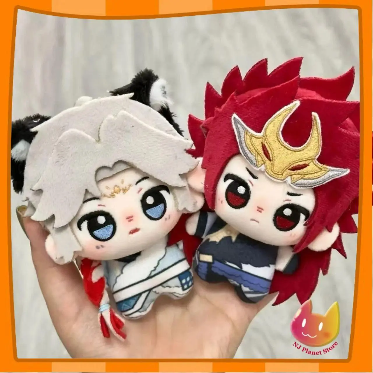 Honor of Kings Game 10cm Bai Li Xuan Ce Bai Li Shou Yue 10cm NuNu Printed Cotton Dolls Keychain Around High-value Doll Gift Xmas