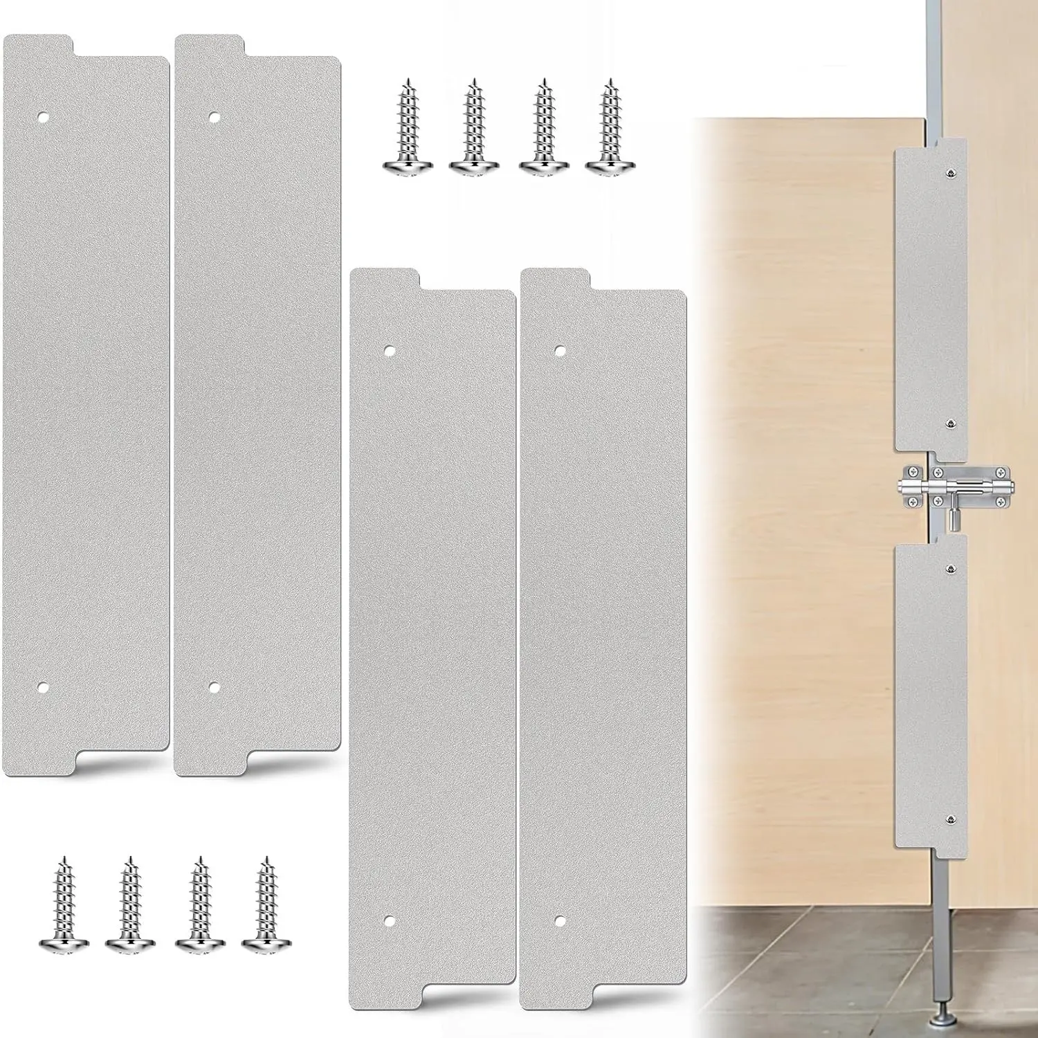 17.3" X 3.8" Grey Bathroom Stall Privacy Strip Restroom Privacy Gap Cover Stall Gap Filler for Public Bathroom